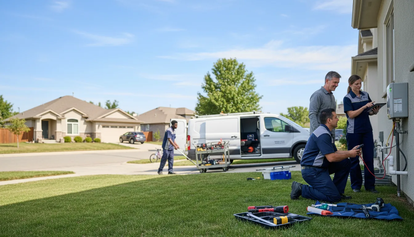 Tankless water heater service in Collins, OH